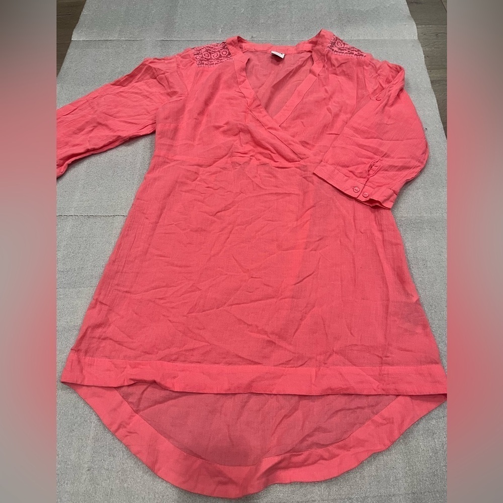 [L]Vero Moda Coral Ronia 3/4 Sleeves Tunic Mix WMN V-Neck Top